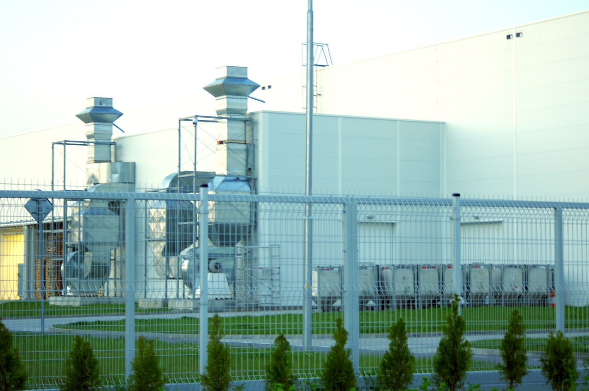 Large commercial HVAC and ventilation units